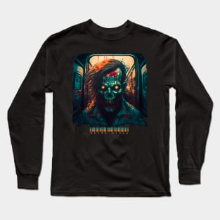 Zombie Train  - Necro Merch Long Sleeve T-Shirt